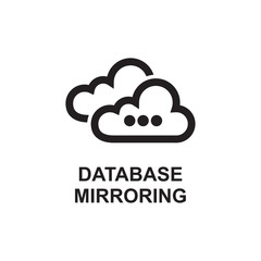 DATABASE MIRRORING ICON , BACKUP DATA ICON