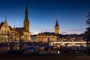 Naklejka premium Zurich in Switzerland in early spring