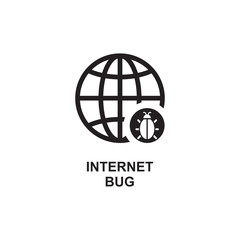 INTERNET BUG ICON , VIRUS DATA ICON