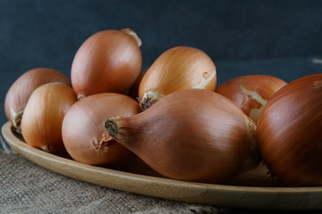 Fresh Red onion stock photo