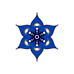 Unique and Beautiful Mandala Design with Floral Ornament