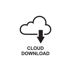CLOUD DOWNLOAD ICON , DATA DOWNLOAD ICON