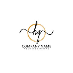 Fototapeta premium HQ initial Handwriting logo vector templates