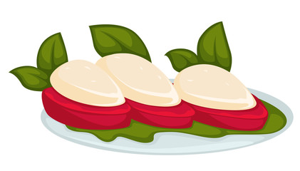 Snacks made of stuffed pepper and herbs restaurant menu