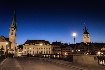 Fototapeta premium Zurich in Switzerland in early spring