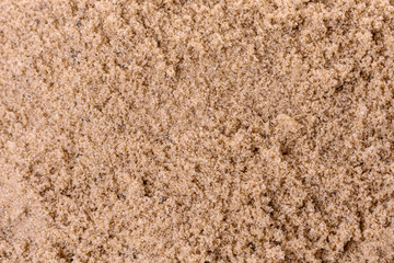 The rough texture of the sand