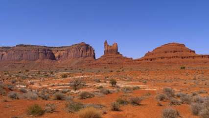 Famous Monument Valley in the desert of Utah - travel photography