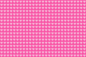 Pink background with white brush of heart shape.