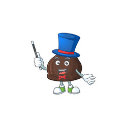 Talented chocolate conitos Magician cartoon design style