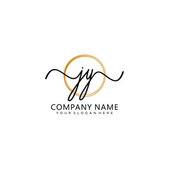 Fototapeta premium JY initial Handwriting logo vector templates