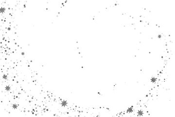 Silver glitter confetti.