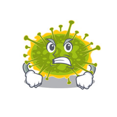 Mascot design concept of insthoviricetes with angry face