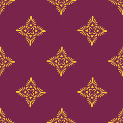 Damask floral seamless vintage pattern. luxury violet traditional texture for fabric, fashion, card, web, print, textile.