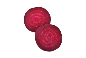 fresh beetroot isolated on white background