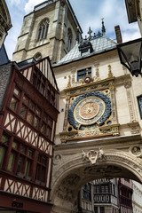 Fototapeta na wymiar Reims in the North of France in late spring with historical buildings