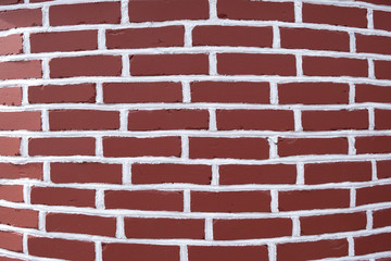 red and white brick wall