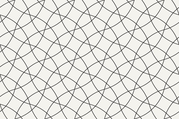 Geometric seamless pattern. Vector background with abstract line texture. Neutral monochrome wallpaper, black white simple light linear ornament for wrapping paper, textile. Decorative design element