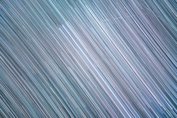 Star trails background bent due to Earth's rotation