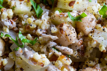 Kichererbsensalat mit Hirse und Apfel