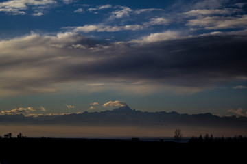 the Monviso at golden hour