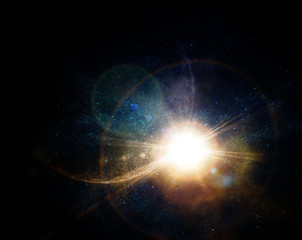 Obraz premium planet in space against the sun