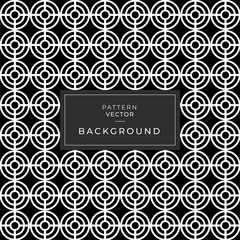 Geometric circle seamless star pattern. Abstract texture