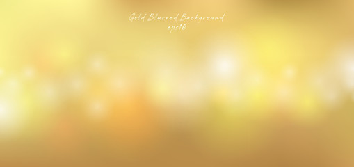 Gold lights bokeh effect blurred premium background luxury style © rarinlada