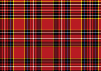 赤いタータンチェックパターン