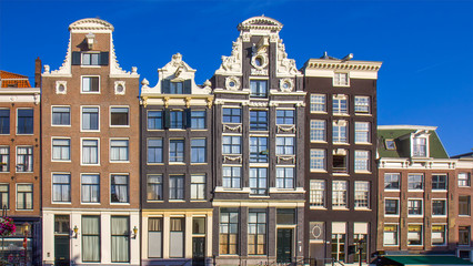 Fototapeta premium View of the houses in Amsterdam
