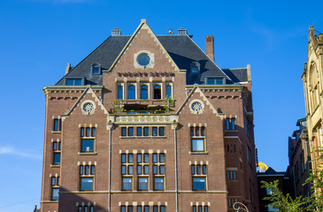 Fototapeta premium View of the buildings in Amsterdam