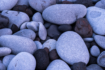 Fototapeta na wymiar abstract nature background with round peeble stones