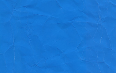 crumpled paper blue background texture