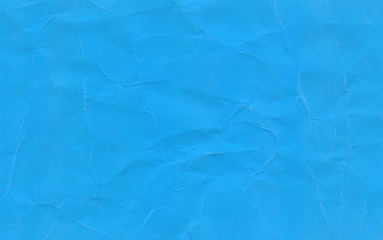 crumpled paper blue background texture