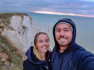 Beachy Head Photo Shoot with a good looking couple