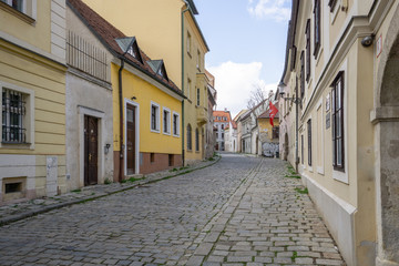 empty streets of European capital