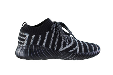 Sneakers. Sports shoes side view on a white background