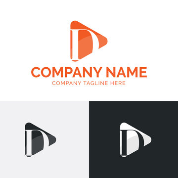 D letter logo template. Letter D logo vector template. D letter vector easy to edit
