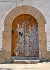 doors from different countries of Europa. Old and picturesque door.