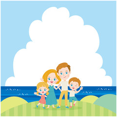 cute type blonde family_summer4