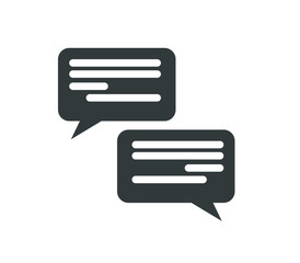 texting icon isolated on white background, chatting icon 