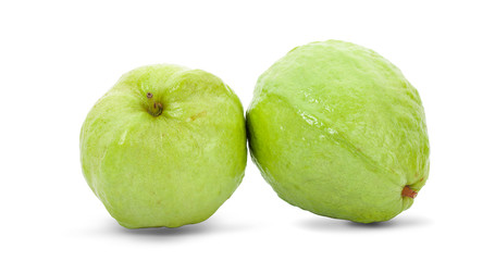 Guava fruit isolated on the white background