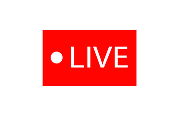 live icon, live telecast symbol