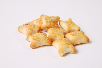 cookies on a white background