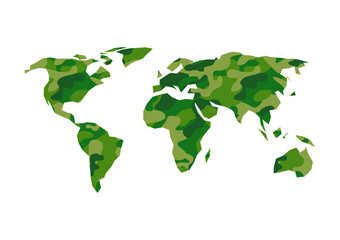 Militarized World Map