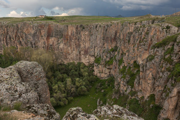 Cappadocia: Ihlara valley in spring canyon stunning landscape 