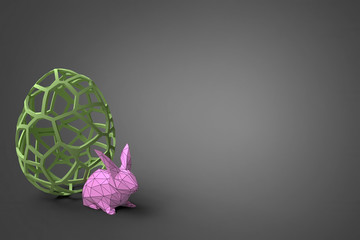 Green egg and rabbit