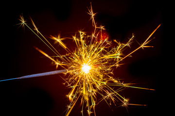 Fototapeta premium sparkler on black background