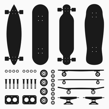 SKATEBOARD VECTOR SET