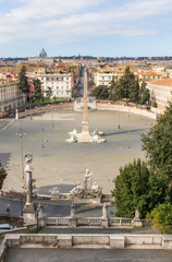 Following the coronavirus outbreak, the italian Government has decided for a massive curfew, leaving even the Old Town, usually crowded, completely deserted. Here in particular Piazza del Popolo