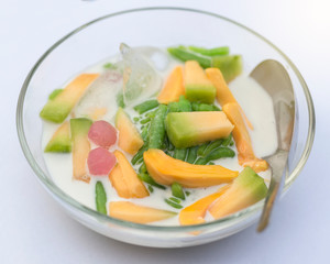 Thai Iced Dessert Coconut milk